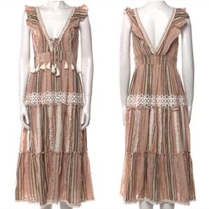 《 Hemant & Nandita 》Pixie Ruffle Midi Dress